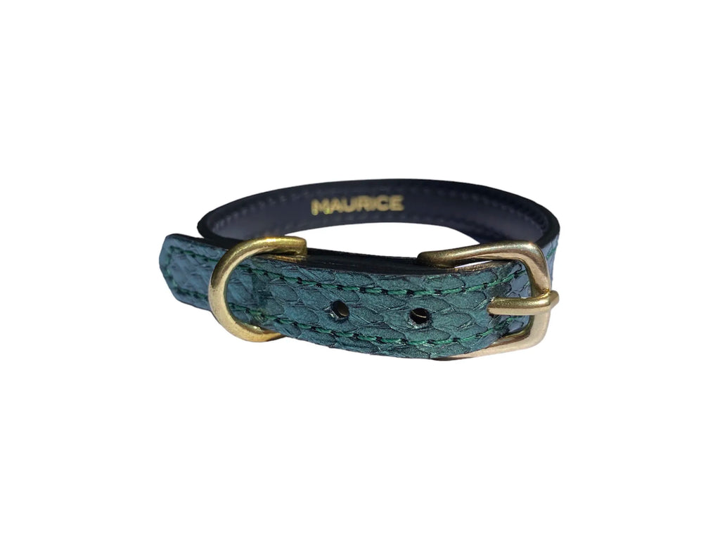 Collier pour petit chien en cuir marin PONGO - 3